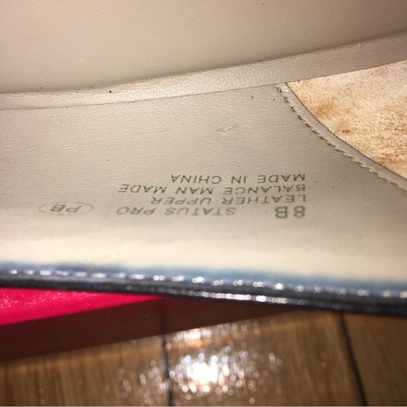 Aerosoles navy leather block heels shoes pumps 8B - Picture 6 of 7